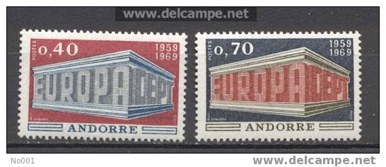 Andorre   194/195   * *  TB        Europa 1969 - 1969