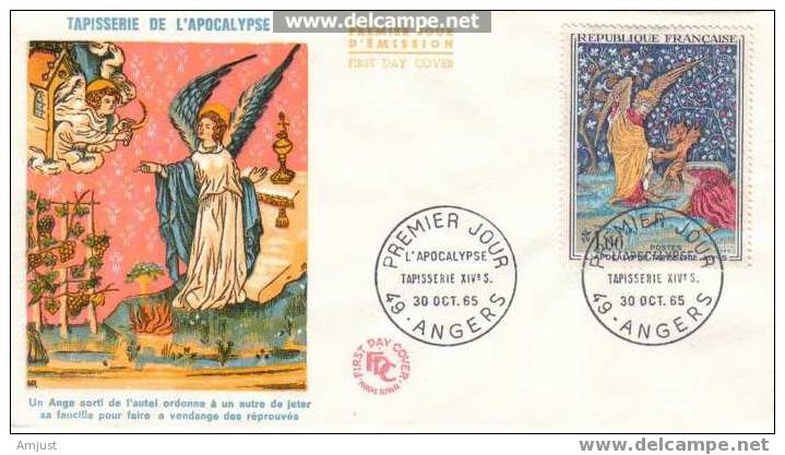 FDC France 1965 (No. Y&T 1458) L´Apocalypse - 1960-1969