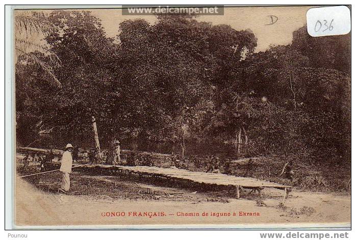 - CONGO - CHEMIN DE LAGUNE A EKRANA (036) - Congo Belge