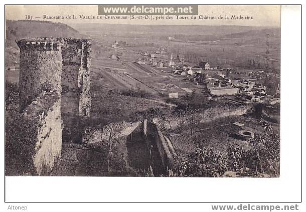 Panorama Sur Le Village Depuis Les Tours Du Château De La Madeleine - Chevreuse