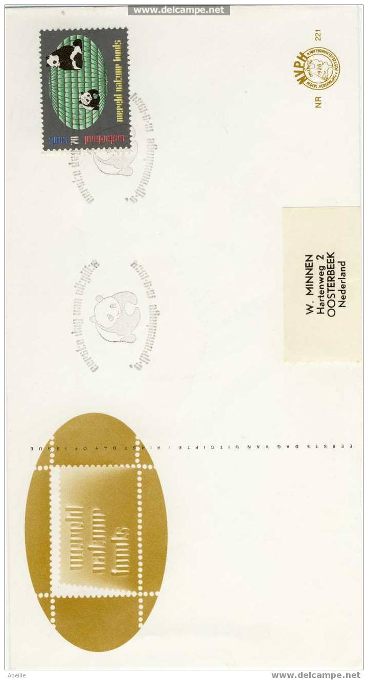 2693   Fdc PAYS BAS   PANDA THEME - Ours