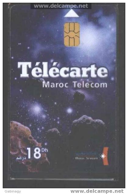 MOROCCO - MOR-MT-? - GALAXY - SPACE - ASTEROIDS - 18DH - BLACK CHIP - Maroc