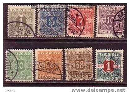 L4971 - DANEMARK DENMARK JOURNAUX NEWSPAPERS Yv N°1/8 - Postage Due