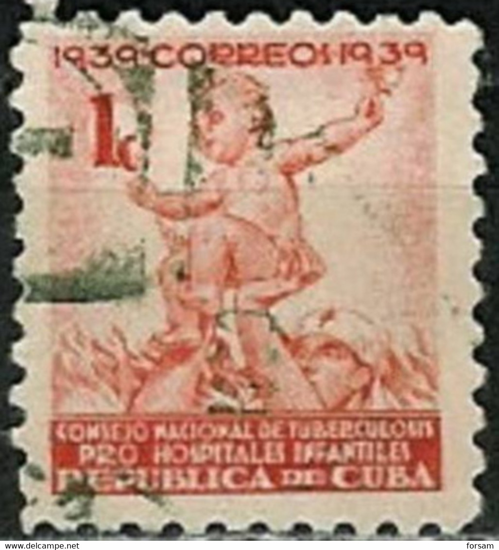 CUBA..1939..Michel # 2...used...Zwangszuschlagsmarken. - Usados