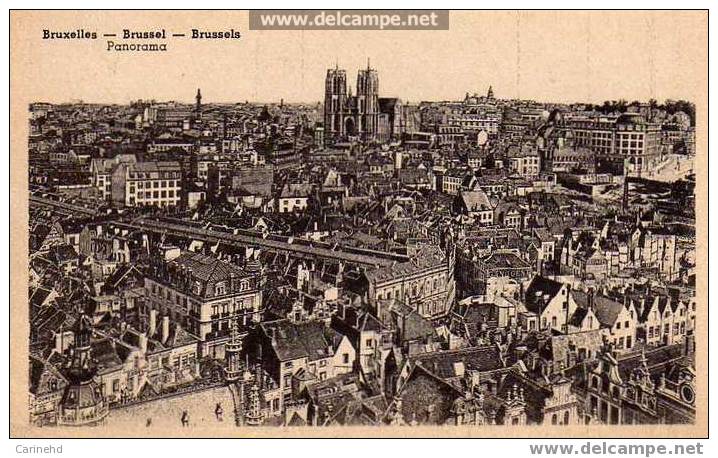 Panorama BRUXELLES - Mehransichten, Panoramakarten