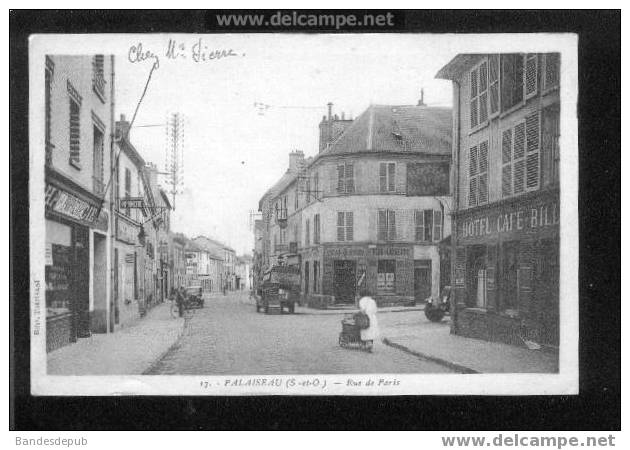 Palaiseau - Rue De Paris (animée, Café Hôtel Billard...) - Palaiseau