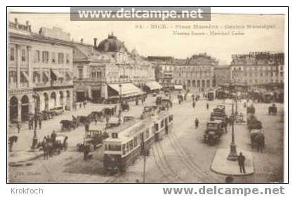 Nice 06 - Place Masséna - Tramway - Transport Urbain - Auto, Autobus Et Tramway