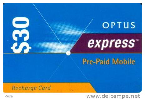 AUSTRALIA $30  GSM  MOBILE  TYPE  OPTUS  PRIVATE COMPANY  BLUE-ORANGE NO GST  MESSAGE TYPE 1 SPECIAL PRICE !! READ NOTES - Australie