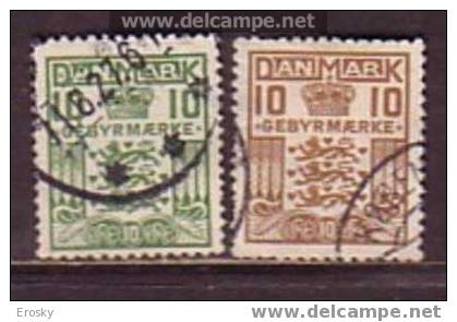 L4985 - DANEMARK DENMARK TAXE Yv N°20/21 - Port Dû (Taxe)