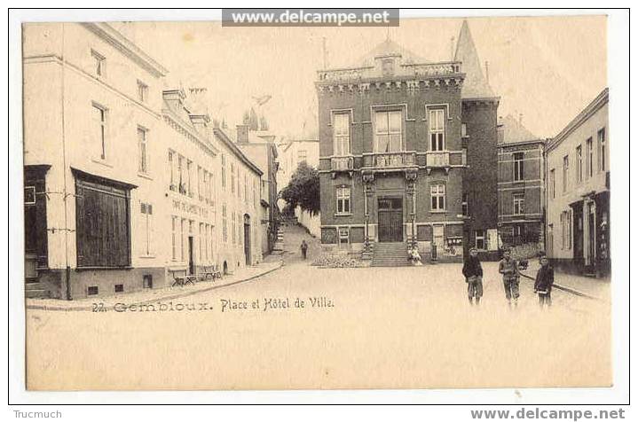 1680 - GEMBLOUX - Place Et Hôtel De Ville - Gembloux