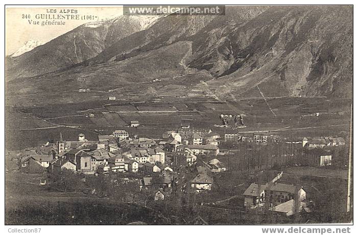 05 - HAUTES ALPES - GUILLESTRE - VUE GENERALE - CARTE ECRITE EN 1915 - Guillestre