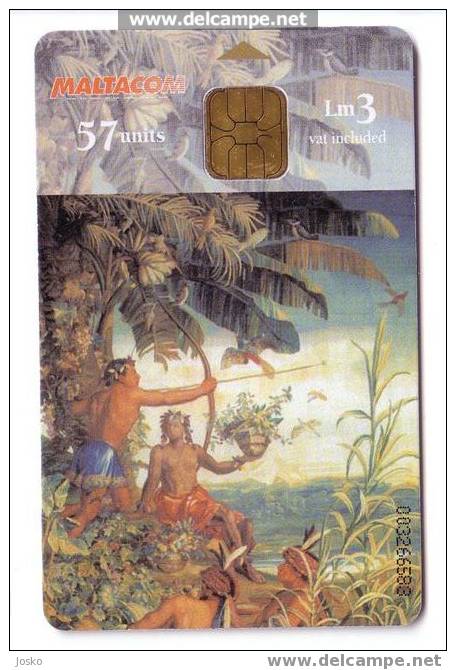 Malta - Malte  - TAPESTRIES - The Indian Hunter ( Limitd Card ) - Malte