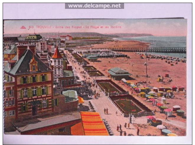 Cpa  TROUVILLE       Reine Des Plages   En  1938 - Trouville