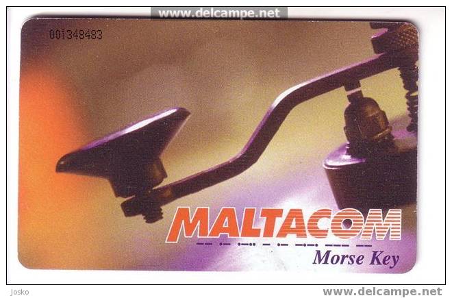 Malta - Malte - Fibre Optic Cable - Morse Key  ( Limited Card ) - Malta