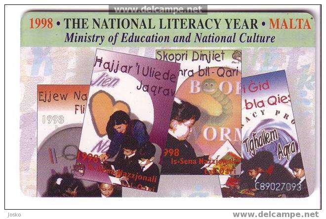 Malta - Malte - Child - Enfant - Childrens - Enfants - The National Literacy Year  ( Limited Card ) - Malta