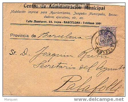 Carta BARCELONA 1914 Reexpedida - Lettres & Documents