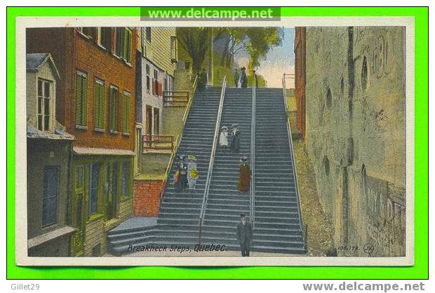 QUÉBEC - L"ESCALIER ANIMÉE - - CARTE JAMAIS UTILISÉE - - Québec - La Cité