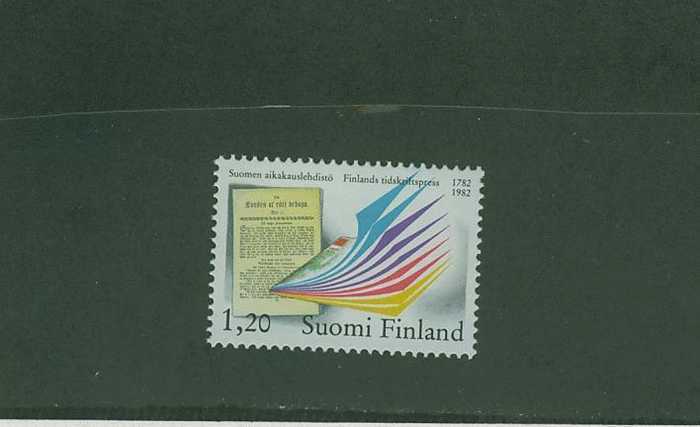 3S0133 Bicentenaire Des Periodiques Presse Jounaux 856 Finlande 1982 Neuf ** - Autres & Non Classés