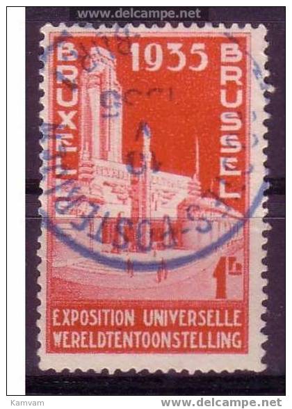 BE 387 Posterijen BUR 1 Postes Bleu Cote 0.50 - Usati