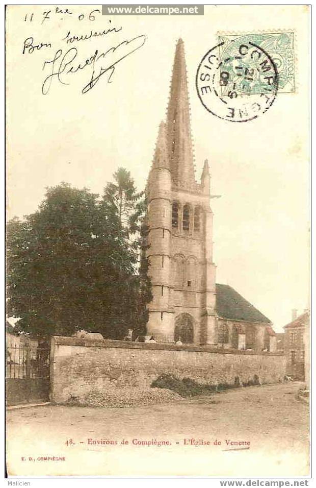 Ref 6003- Environs De Compiegne - L Eglise De Venette - - Venette