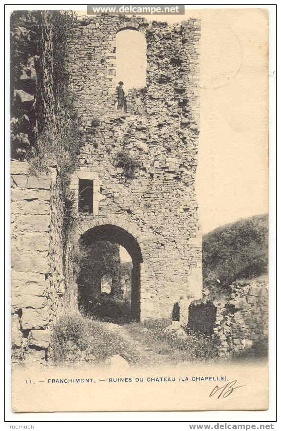 Lg71-10 - Franchimont -  Ruines Du Château ( La Chapelle) - Theux