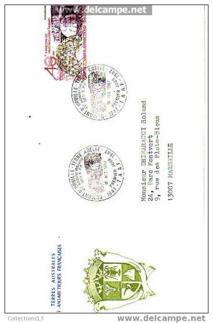 TAAF - 102 Sur FDC - FDC