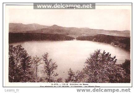 CPA - ENVIRONS DE BESSE - G. D'O - 123 B - VUE GENERALE DU LAC PAVIN - LES MONTS DORE - L'AUVERGNE - Besse Et Saint Anastaise