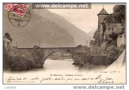 6293-Saint-Maurice, Château Et Pont - Saint-Maurice