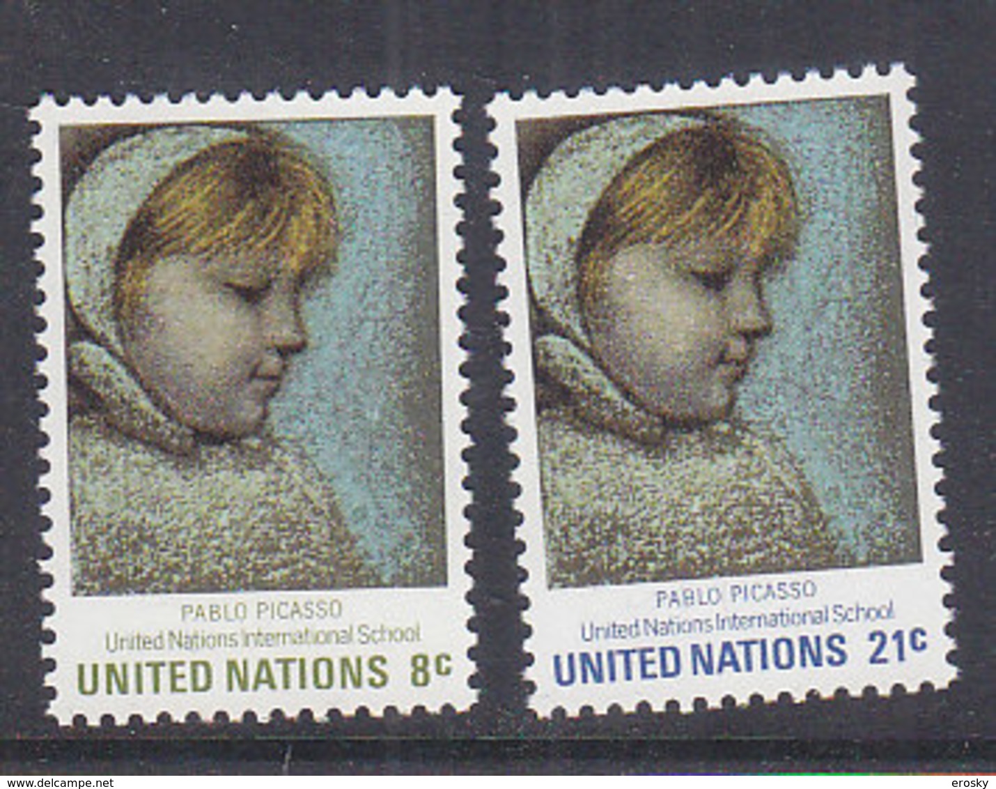 H0193 - ONU UNO NEW YORK N°217/18 ** PICASSO - Neufs