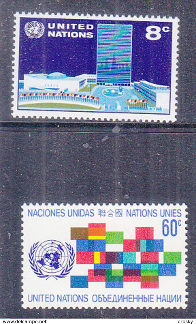 H0191 - ONU UNO NEW YORK N°215/16 ** - Unused Stamps