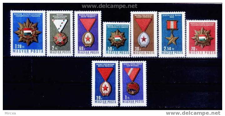 B1683 - Hongrie 1966 -  Yv.no.1815/23 Neufs** - Unused Stamps