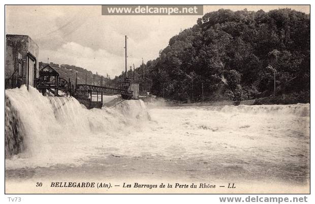 Cpa 246 - BELLEGARDE - Les Barrages De La Perte Du Rhône - Bellegarde-sur-Valserine