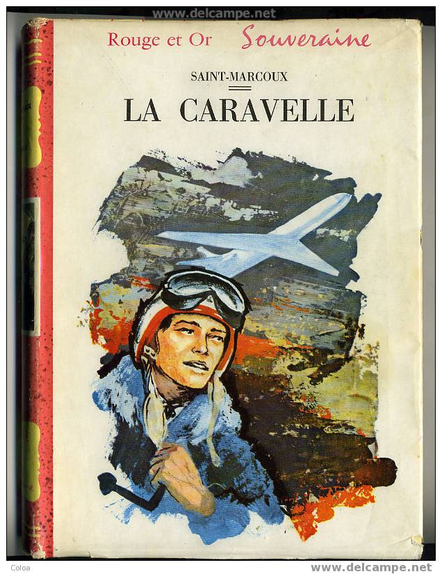 Aviation Caravelle 1959 - Bibliotheque Rouge Et Or