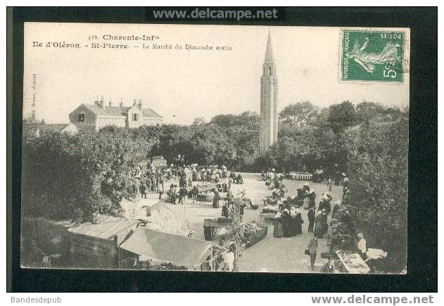 Ile D'Oléron - St Pierre - Le Marché Du Dimanche Matin (animée) - Saint-Pierre-d'Oleron