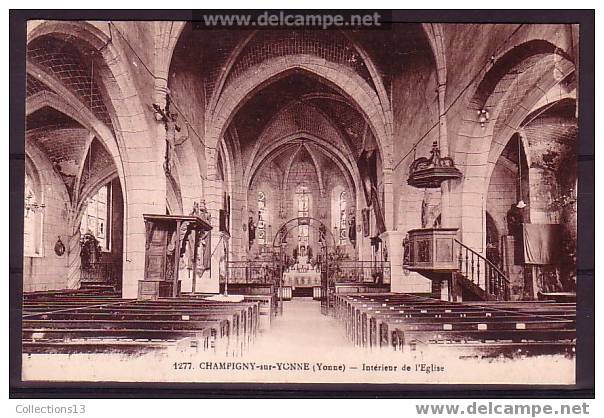 YONNE - Champigny - Interieur De L'eglise - Champigny