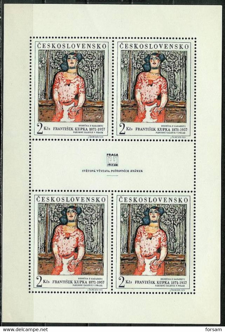 CZECHOSLOVAKIA..1968..Michel # 1796  Kleinbogen...MNH...MiCV - 7 Euro. - Ungebraucht