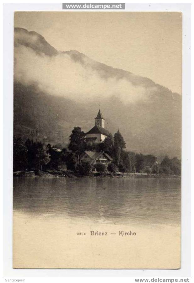 F9  - BRIENZ - Kirche - (carte Au Dos Non Divisé) - Brienz