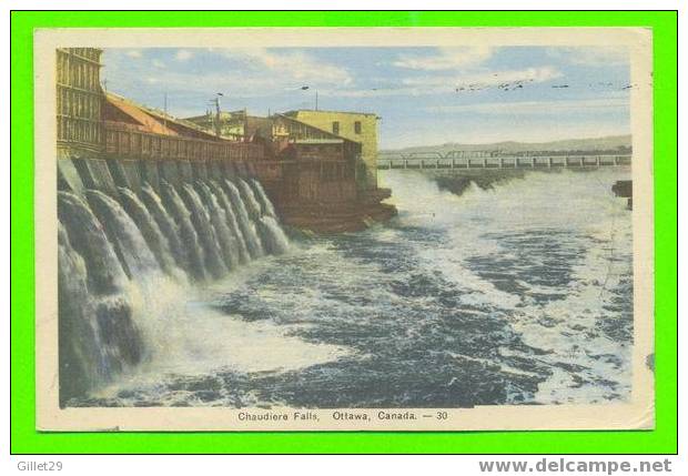 OTTAWA, ONTARIO -  LES CHUTES DE LA CHAUDIÈRE - CARTE VOYAGÉE EN 1948 - PECO - - Ottawa