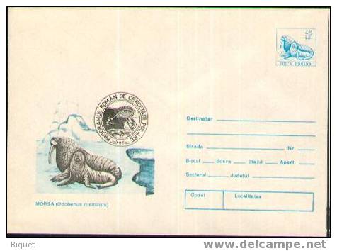 Entier Postal Sur Le Morse, Avec Vue également D'une Baleine - Baleines