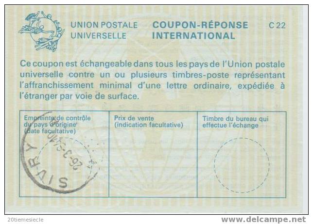 Belgique-Belgie Sivry 1984 Coupon Inter                                                     534 - Internationale Antwoordcoupons