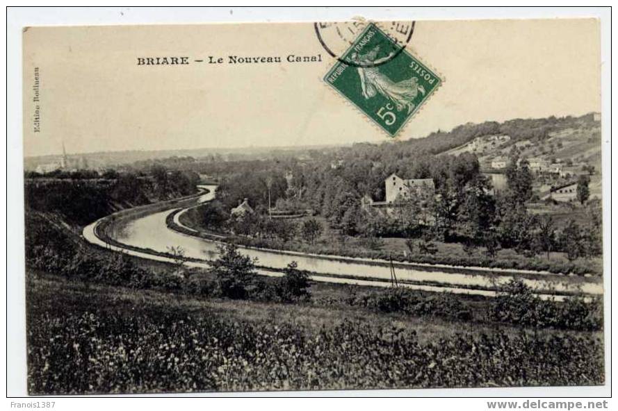 Ref 99  - BRIARE - Le Nouveau Canal (1908) - Briare