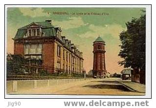 CP 4 HAGUENAU  "le Lycée Et Le Chateau D'eau" (oblitération: 29/03/1933) - Haguenau