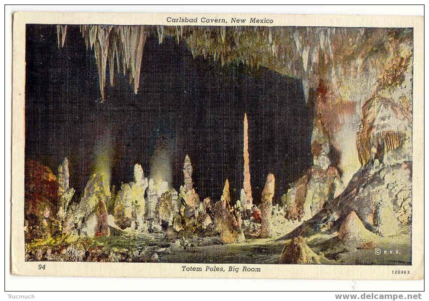 M720 - Carksbad Cavern - New Mexico - Totem Poles, Big Room - Autres & Non Classés