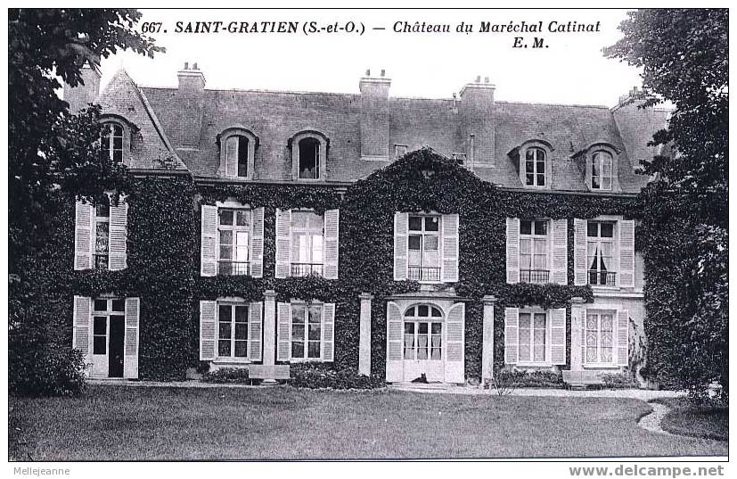Cpa St Gratien (95, Val D'Oise) Château Du Maréchal Catinat. Ed Malcuit (EM) - Saint Gratien