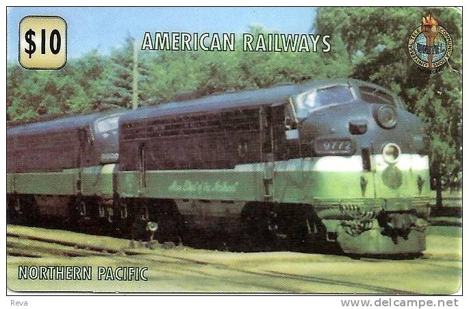 USA $10 BEAUTIFUL  COLOURFUL DIESEL TRAIN TRAINS NORTHERN  PACIFIC READ DESCRIPTION !! - Other & Unclassified