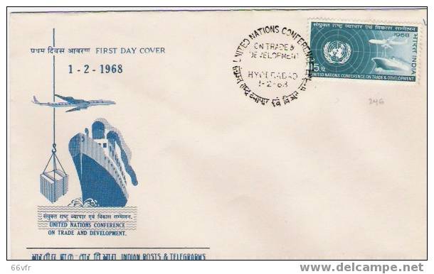 INDE / FDC /  1968 - Andere(Zee)