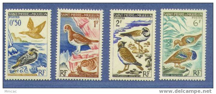 T2149-St-Pierre-et-Miquelon/Oiseaux   364-367 Neuf ** - Andere & Zonder Classificatie