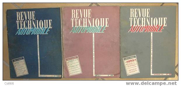 3 Fascicules Citroën DS 19 Revue Technique Automobile Mai & Juin 1957 N°133-134 Sept 1961 N°185 Nombreuses Illustrations - Livres