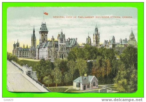 OTTAWA,ONT. -  VUE GÉNÉRALE DES ÉDIFICES DU PARLEMENT -  CARTE JAMAIS UTILISÉE - Ottawa