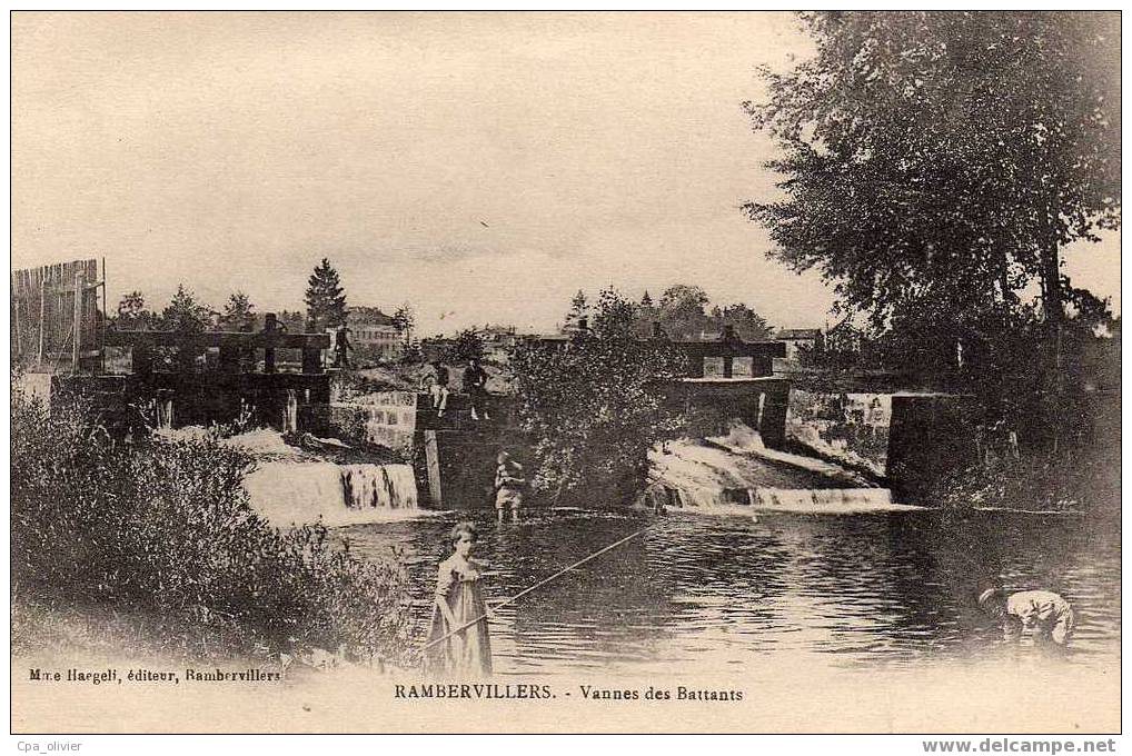 88 RAMBERVILLERS Vannes Des Battants, Ecluse, Animée, Ed Haegeli, 1916 - Rambervillers